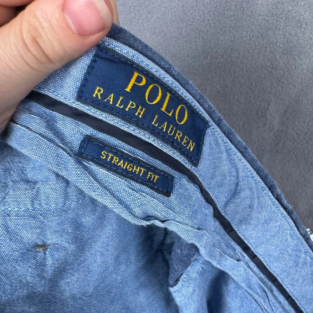 Polo Ralph Lauren Blue Diamond‎ Print Straight Fit Cotton Shorts Mens 42